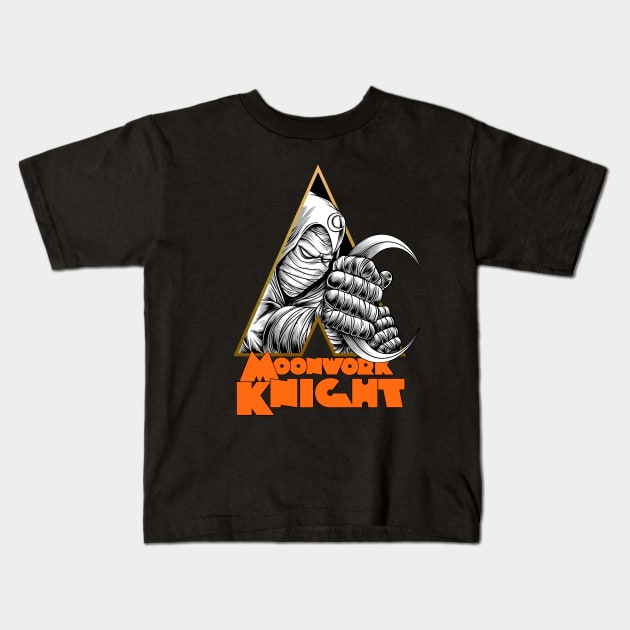 A Moonwork Knight Kids T-Shirt by joerock